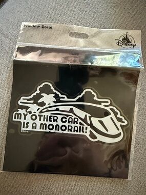 Disney “My Other Car is a Monorail” Window Decal